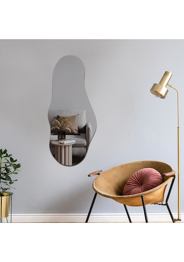 Salon Duvar Aynası Füme Ayna Tasarım Ayna 50cm X 115cm Füme