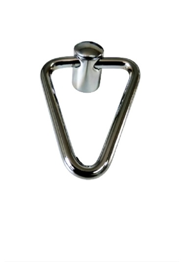 Zirve Üçgen Dolap,çekmece Metal Mobilya Kulbu 4 Adet Gümüş