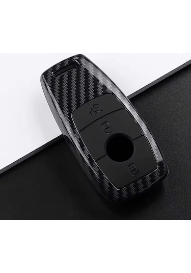 Mercedes Uyumlu Karbon Anahtarlık Anahtar Kabı Keychain