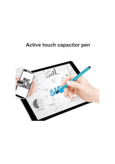 Jms Parmak İzi Önleyici Dokunmatik Kapasitif Çizim Kalemi Stylus Siyah