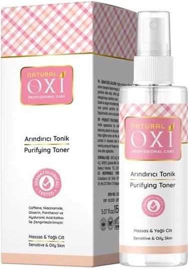 Oxi Natural Arındırıcı Tonik 150 Ml. Hassas & Yağlı Ciltler