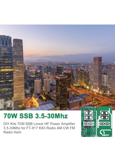 Xindoker 70w 3.5-30mhz Dıy Güç Amfi Seti, Ssb Lineer Yüksek Frekanslı, Ft-817 Kx3 Radyoları İçin, Montaj Gerekiyor