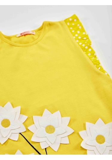 Denokids Mshb&G Sarı Papatya Kız Çocuk Elbise Sarı