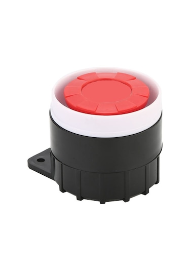 Sones Bj-1k Yüksek Desibel Aktif Buzzer Çift Sesli Elektronik Siren Alarm Duvara Monte Hırsızlık Önleyici Buzzer, Voltaj: 12v Kırmızı Beyaz Siyah
