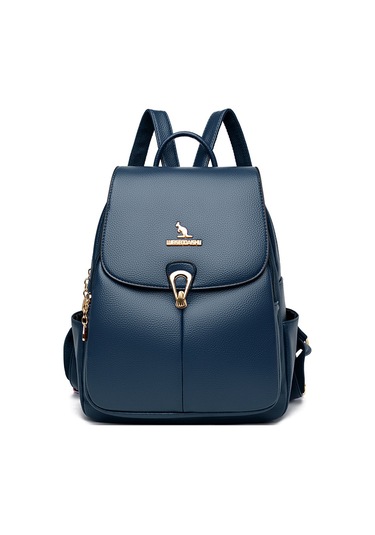 Suya Dayanıklı Düz Renk Kadın Sırt Çantası Retro Basit Büyük Kapasiteli Okul Çantası Boş Zaman Seyahat Bayan Öğrenci Sırt Çantasısiyah Diğer