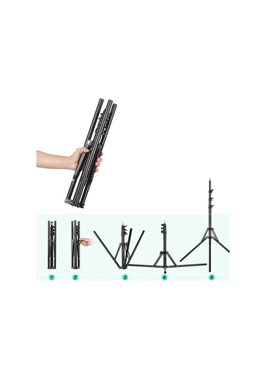 Thentech Katlanabilir Ayaklı Boyu Ayarlanabilir Kamera Uyumlu Tripod