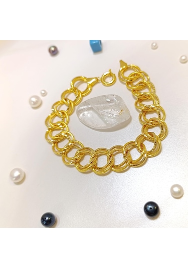 Saman Yolu Bileklik Künye 14 Ayar Altın Hd Videolu Sarı Altın