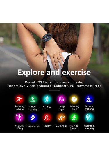 Singree 1.85" Ekran Ip67 Bluetooth 5.0 Akıllı Spor Saati