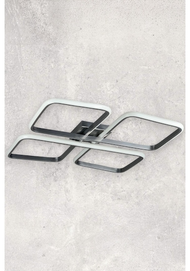 Specula Gri Renk Beyaz Ledli - Mutfak - Salon Led Avize Gri