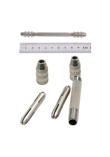 Çift Başlı El Matkabı 6 Adet Hss Matkap Ucu Seti Pim Mengenesi