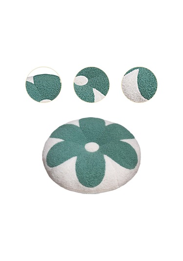 Suntek Meditasyon Yastığı 17.7inch Yoga Için Mat Koyu-yeşil Koyu Yeşil