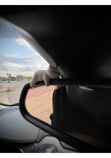 Sevimli Uyuyan Ayı Araba Dikiz Aynası Süsü - Araç İçi Aksesuar Süsü - Mutfak Süsü Torpido Süsü Ayı