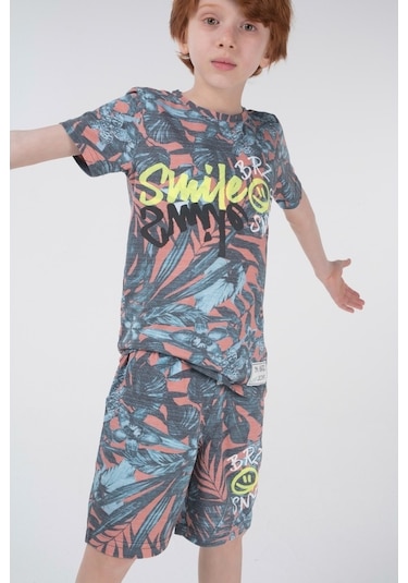 Brz Kids Baskılı Erkek Çocuk Kısa Kollu T-Shirt Çok Renkli (534370118) Çok Renkli
