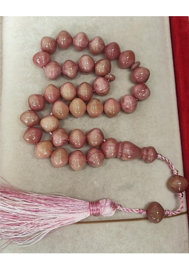 Katalin Açık Ton Alacalı Şalgamı Model Tesbih Pembe