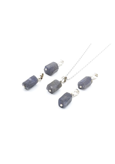 Murty99  Hakiki Doğal Tanzanit Taşı Kolye Ucu Lacivert