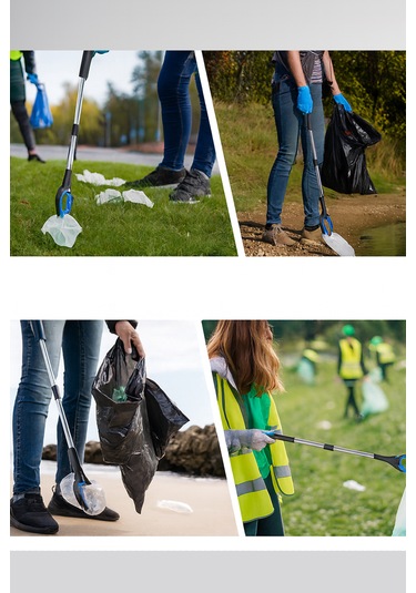 Çöp Toplama Aparatı Kıskacı Ve Yaşlı Engelli Uzanma Kıskacı - Çubuk Atık Yaprak İzmarit Toplama