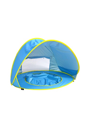 Leezsing Çocuklar İçin Güneşten Koruyucu Poliester Havuz Çadırı - Taşıma Çantası Ve Kazıklarla Çok Renkli