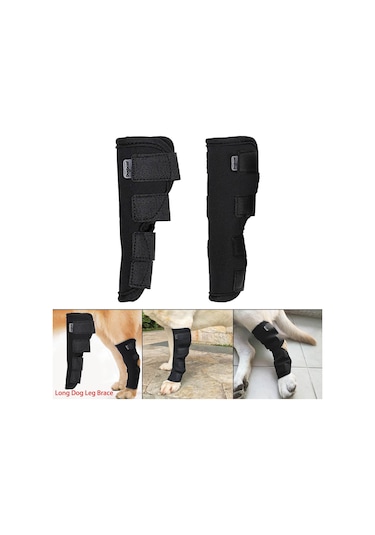 Homyl 2 Adet Pet Dirsek Dizlik Artrit Için Esnek Yara Siyah-s-m