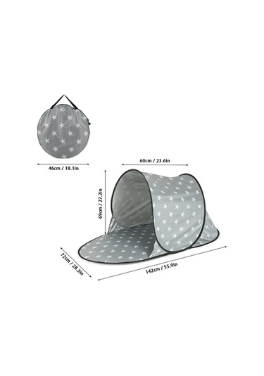 Tongxida Otomatik Açılır Taşınabilir Plaj Çadırı - Su Geçirmez Ve Uv Dayanıklı Mavi Yeşil