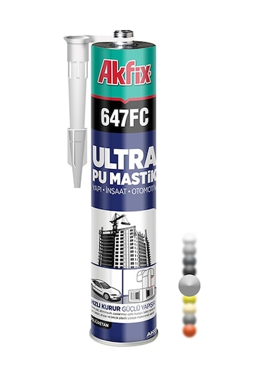 Akfix 647FC PU Mastik 280Ml Gri Gri
