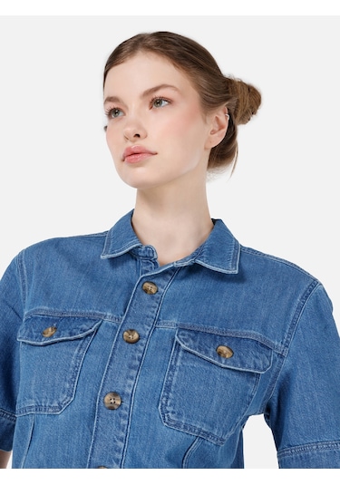 Colins Mavi Kadın Pantolon Cl1068654 Q1.v1 Dn43294 Denim