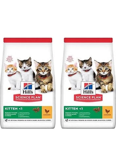 Hill's Kitten Tavuklu Yavru Kedi Maması 2 x 1500 G