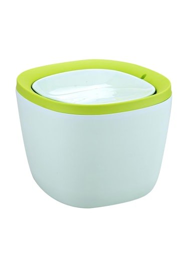 Homyl Plastik Mini Çöp Kovası Kül Kutusu Masaüstü Yeşil Yeşil