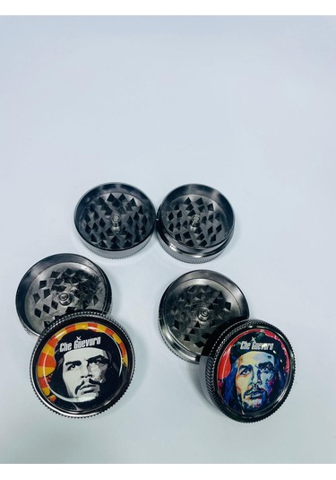 Che Guevara Metal 2 Parça Sivri Diş Tütün Öğütücü Grinder 50 MM