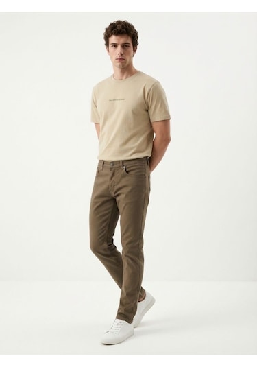 Regular Fit Erkek Pantolon Vizon