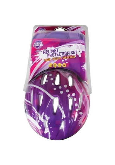 Kask Dizlik Dirseklik Koruyucu Set