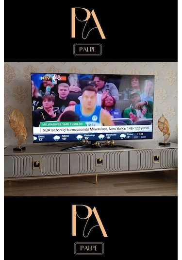 Gold H 2'li Ofis Metal Aksesuar Biblo Ev Salon Dekorasyon Obje