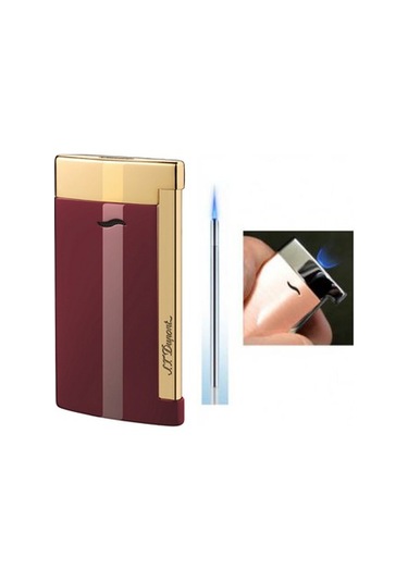 S.T. Dupont Slim 7 Çakmak 027707 Lake Bordo Altın