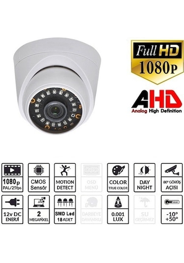 Ezcool Ez-5020Hd 2Mp 3.6Mm 18Smd Ahd Dome