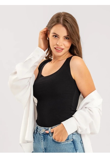 Clever Wear Ceket Altı İçin Dikişsiz Atlet 150417275 Siyah