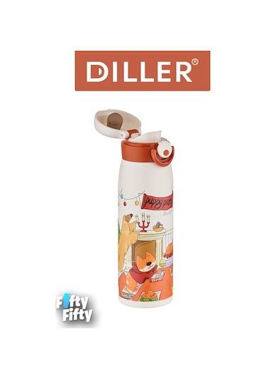 Dıller 500 Ml Rahat İçim Paslanmaz Çelik Termos Kilitli Kapak Çelik Süzgeçli -ffdıllerd9214 Çok Renkli