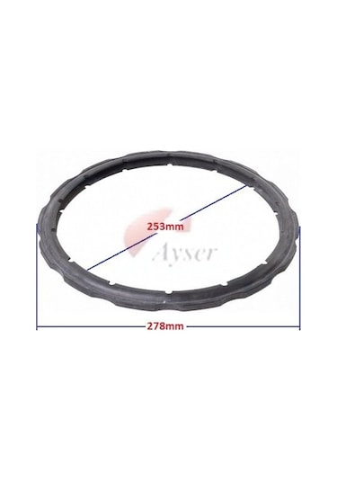 Tefal Clipso Kapak Lastiği 8-10 L 253Mm 792237 Siyah