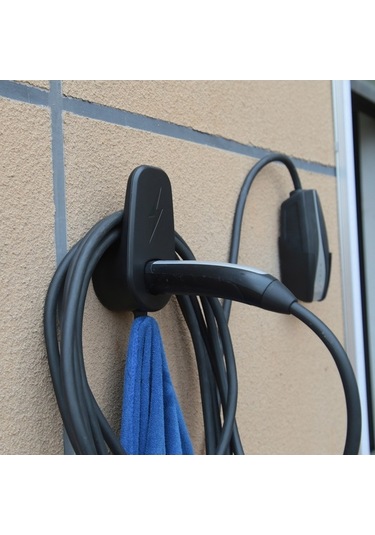 Novahub Tesla Model 3/y Şarj Kablosu Tutucu & Düzenleyici Montaj Seti - Siyah