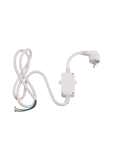 Xurunkeji Fı Sigorta Prizi, Kaçak Akım Sigorta Fişi, Kablolu, Kişisel Koruma Adaptörü, Ab Fişi, Beyaz