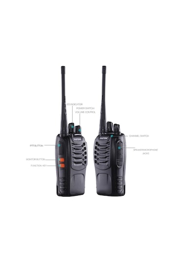 Zastone Zt-v68 Uhf 400-470mhz Profesyonel Telsiz 16 Kanal 2 Adet
