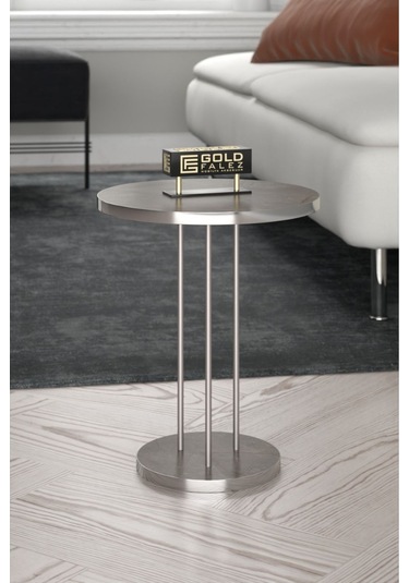 Zigon Sehpa Terra Gümüş Gordion