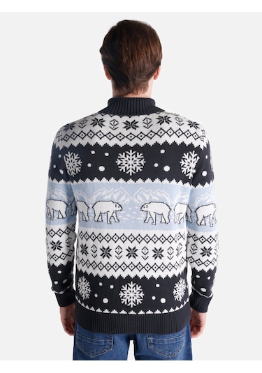 Colins Regular Fit Lacivert Erkek Kazak Cl1065741 Lacivert