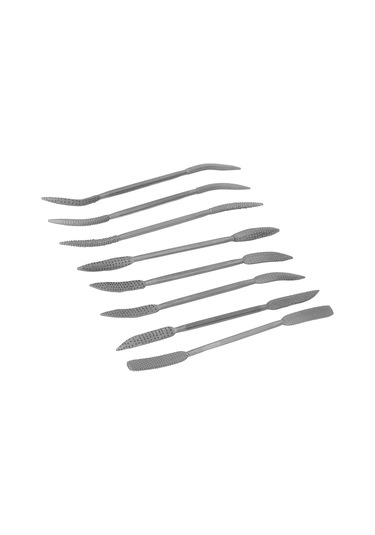 Maiyame 8 Adet 8 İnç Çift Uçlu Çelik Çeliği Freze Seti - Hızlı Taşlama, Polishing Ve Gravür İşleri İçin Dayanıklı