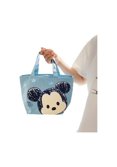 Novahub Yemeği Yalıtımlı Öğle Minnie Mickey Isı Dinosaurs Çantası-mavi Altın Kj Altın