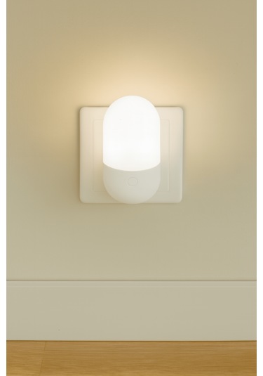 Gece Lambası Iki Renkli Günışığı Ve Beyaz Renk 1 Watt Led Beyaz