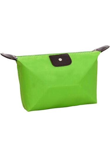 Suntek Makyaj Çantası Kalem Kutusu Kozmetik Seyahat Tuvalet Su Yeşil
