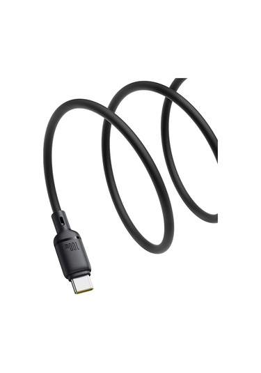 Baseus İpek Serisi 1m 100w Usb-c / Tip-c Tip-c Hızlı Şarj Kablosu Siyah