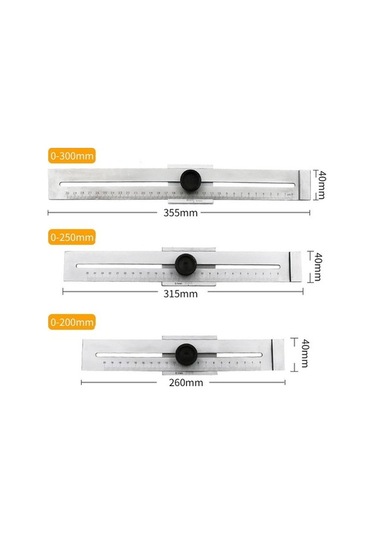 Dancemonkey 0-300mm Taşınabilir Ağaç İşleme Marker Cetvel, Pratik Tasarım Diğer