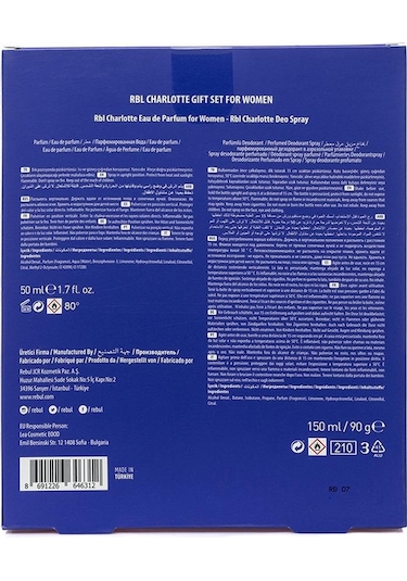 Rebul Charlotte Kadın Parfüm EDP 50 ML + Charlotte Kadın Sprey Deodorant 150 ML