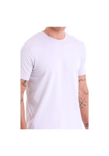 Hatemoğlu Lila Regular Fit Düz Bisiklet Yaka Pamuklu Triko Tişört 35102023c003 013 Lila