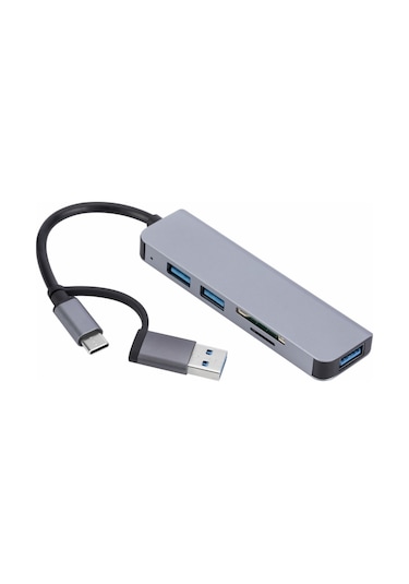 5'i 1 Arada Usb + Usb-c/tip-c'den Usb Bağlantı İstasyonuna For 2302 Diğer